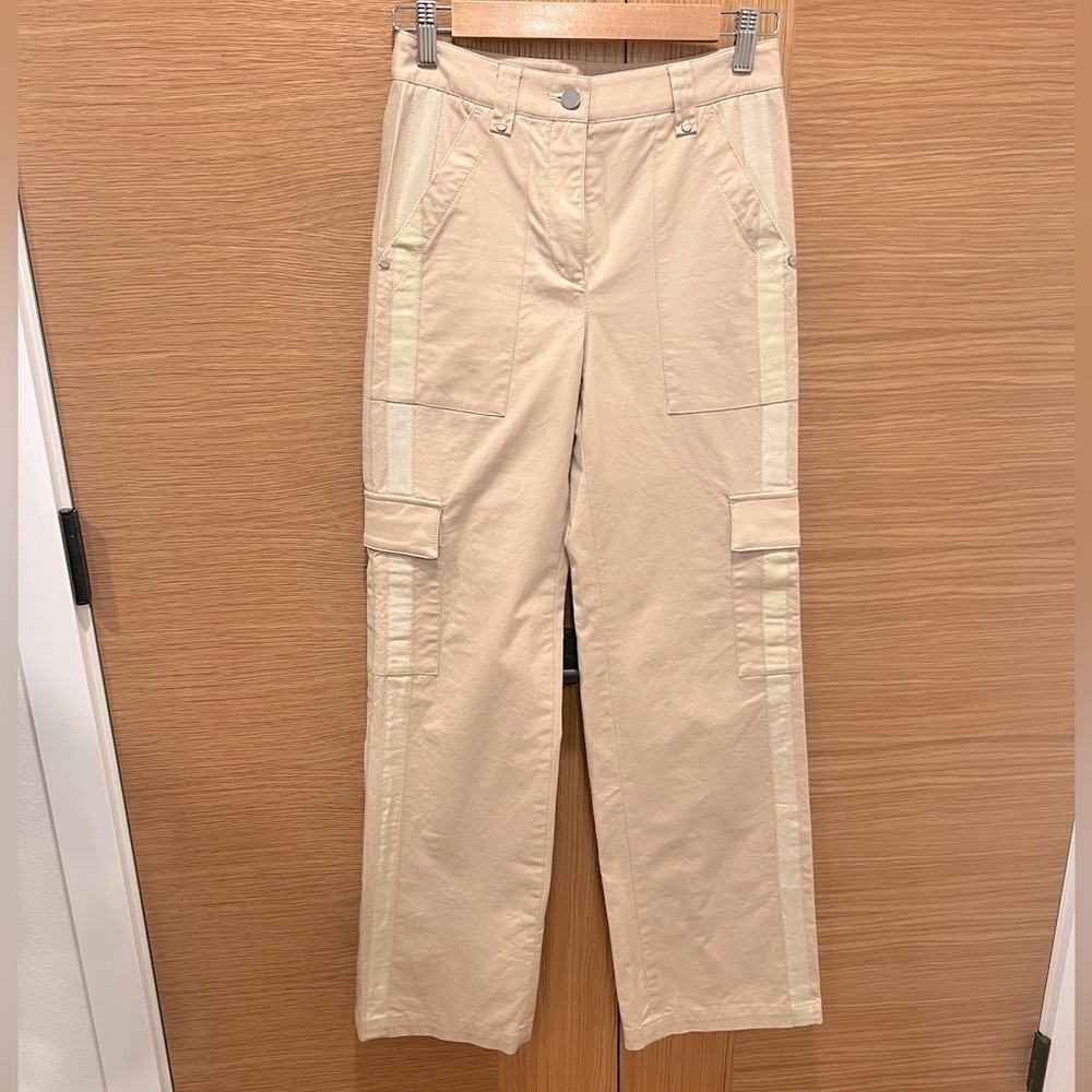 TWP | Cargo Pant | Khaki | Ribbon Stripe | Size 0 | Excellent Condition